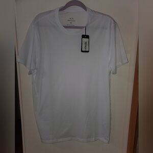 Armani Exchange White Short Sleeve Tee Slim fit